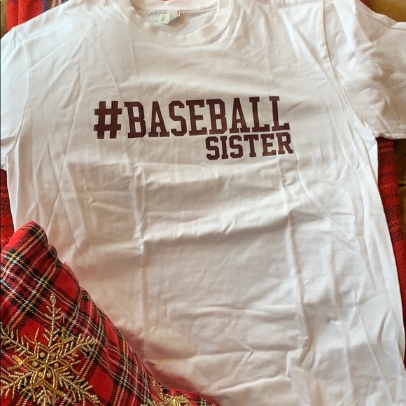 #BASEBALL SISTER Custom Short Sleeve Tee - Picture 2 of 3